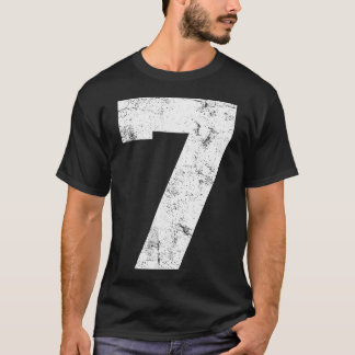 Camiseta Jugador de Deportes de Cumpleaños Número 7 Afortun