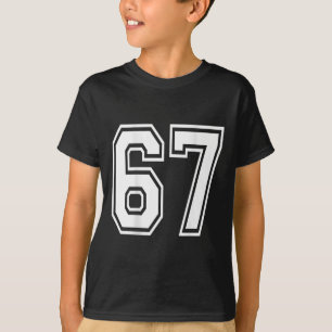 Camiseta Jugador de deportes número 67 Número Ck de camiset