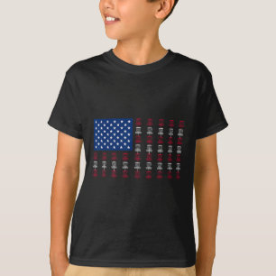 Camiseta Jugador de Disc Golf de la Bandera Americana Hombr