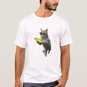Camiseta Jugador de Disc Golf Divertido Tabby