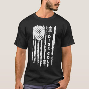Camiseta Jugador de Disc Golf fan gráfico de la bandera est