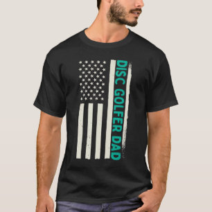 Camiseta Jugador de Disc Golf Patriótico Entrenador Frisbee