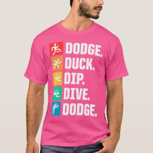 Camiseta Jugador de Dodgeball Esquiva Agacharse Sumergirse