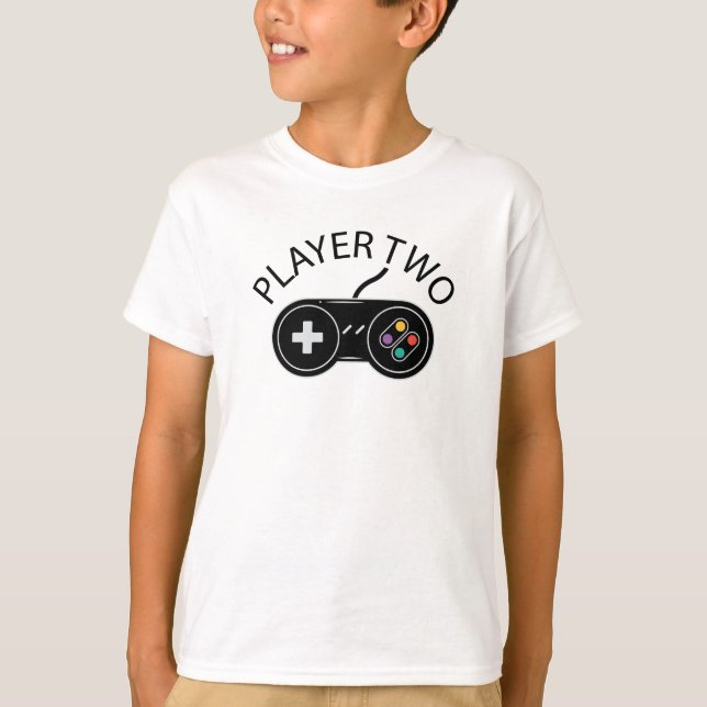 Camiseta Jugador de dos jugadores: regalo de controlador de (Anverso)