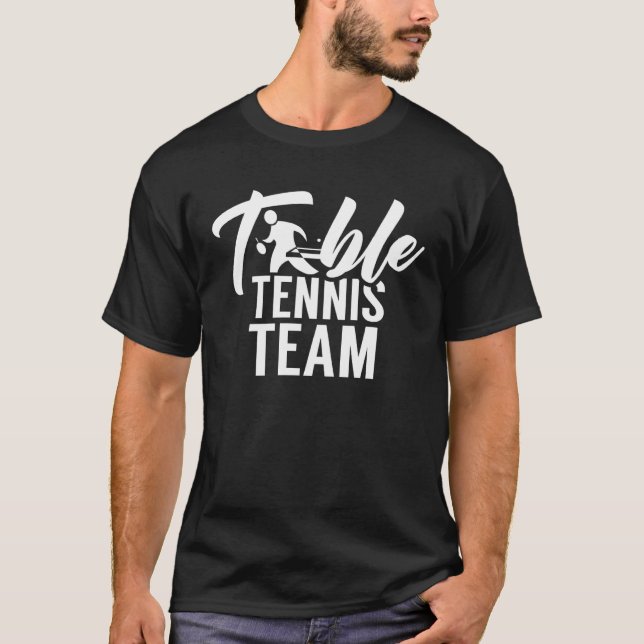 Camiseta Jugador de equipo de tenis de mesa Ping Pong (Anverso)