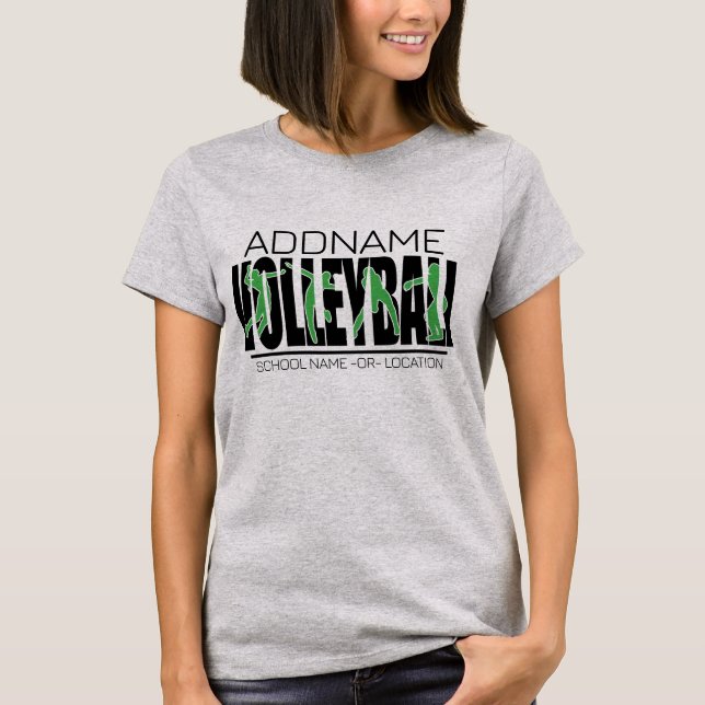 Camiseta Jugador de equipo de voleibol AÑADIR NOMBRE Atleta (Anverso)