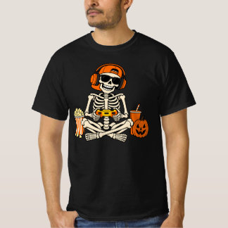 Camiseta Jugador de Esqueleto de Halloween