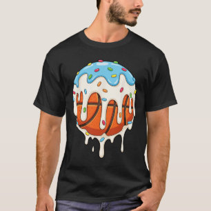 Camiseta Jugador de Esquema de Salpicaduras de Hula Dulce d