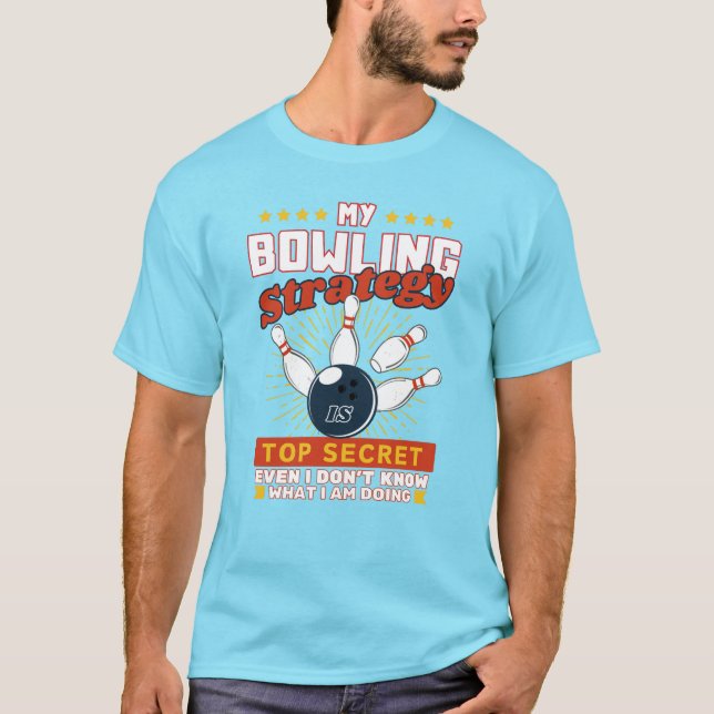 Camiseta Jugador de estrategia de boliche secreto Bowling M (Anverso)