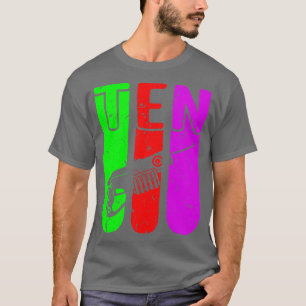 Camiseta Jugador de etiquetas láser Niños etiqueta láser 10