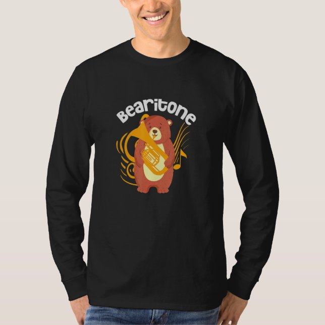 Camiseta Jugador de Euphonium Baritone Bearitone (Anverso)
