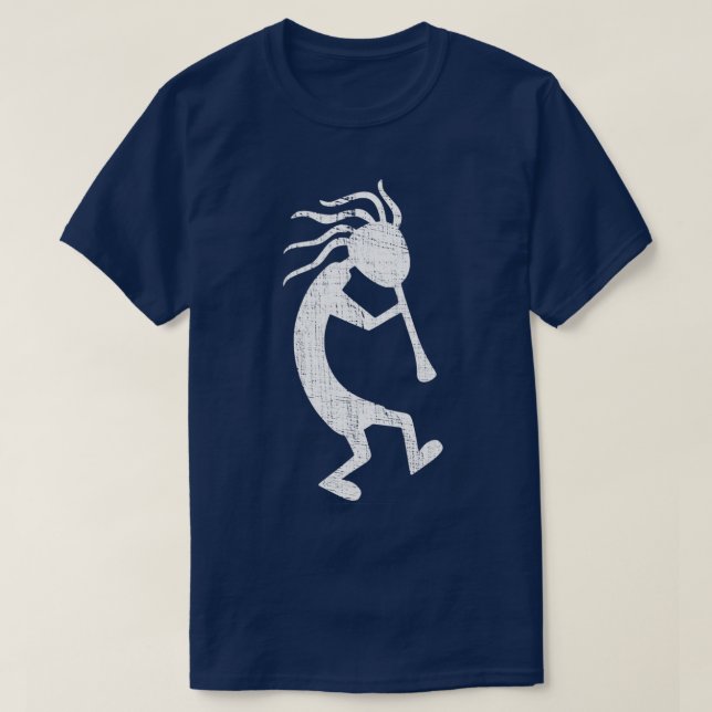 Camiseta Jugador de flauta de Kokopelli con problemas de fe (Diseño del anverso)