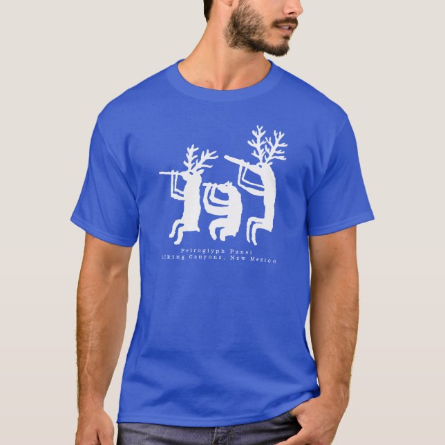 Camiseta Jugador de flauta Petroglyph T-Shirt (Anverso)