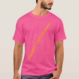 Camiseta Jugador De Flauta Regala Instrumentos De Música De
