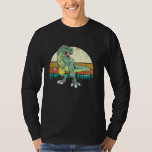 Camiseta Jugador de Frolf Dinosaur T Rex Golfer Dino Retro