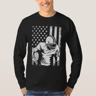 Camiseta Jugador de Fútbol Americano 4 de julio Patriota de