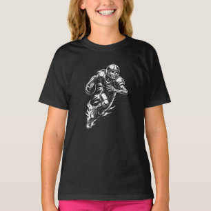 Camiseta Jugador de fútbol americano esqueleto