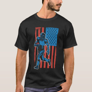 Camiseta Jugador de Fútbol Americano Grunge Vintage F Ameri