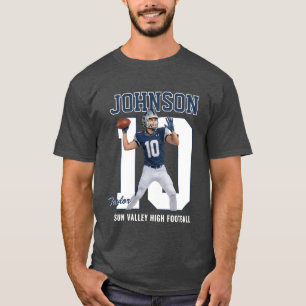 Camiseta Jugador de Fútbol Americano Número Foto Personaliz