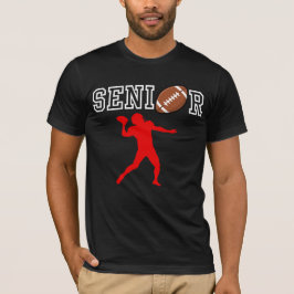 Camiseta Jugador de Fútbol Americano Quarterback Rojo