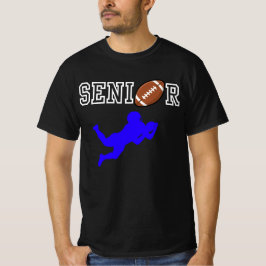 Camiseta Jugador de Fútbol Americano Senior con Silueta Azu