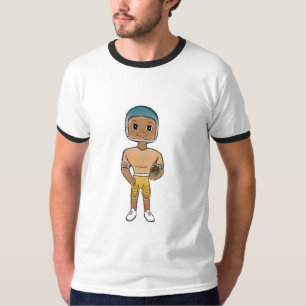 Camiseta jugador de fútbol arcoíris retro vintage ombre