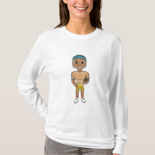 Camiseta jugador de fútbol arcoíris retro vintage ombre