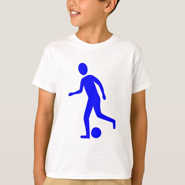 Camiseta Jugador de fútbol - Azul (Anverso)