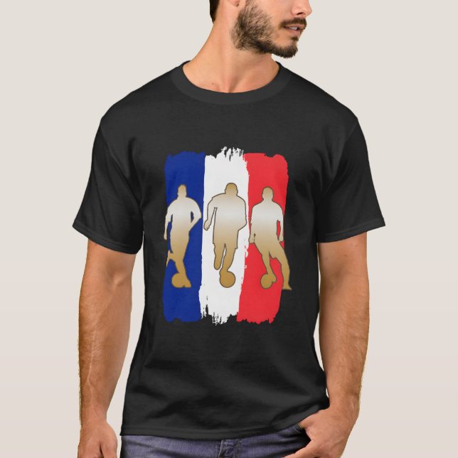 Camiseta Jugador de fútbol Bandera de Francia (Anverso)