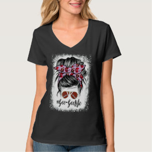 Camiseta Jugador De Fútbol Bleached Gee Gee Life Messy Bun
