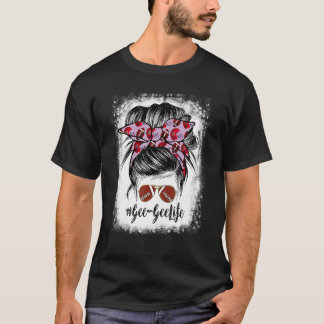 Camiseta Jugador De Fútbol Bleached Gee Gee Life Messy Bun