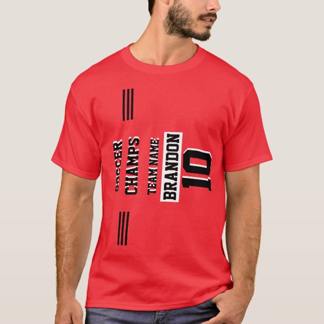 Camiseta jugador de fútbol campeonatos de fútbol personaliz (Anverso)