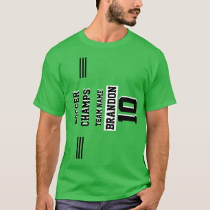 Camiseta jugador de fútbol campeonatos de fútbol verde pers
