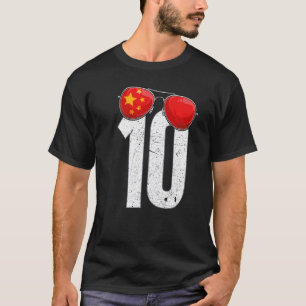 Camiseta Jugador de fútbol chino número 10 Bandera china