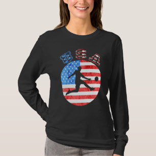 Camiseta Jugador de fútbol con bandera de EE. UU. Orgullo a