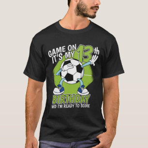 Camiseta Jugador de fútbol de 13 años niño cumpleaños 13 fú