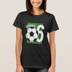 Camiseta Jugador de fútbol de 6º cumpleaños Goaal para niño