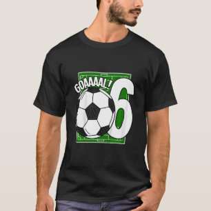 Camiseta Jugador de fútbol de 6º cumpleaños Goaal para niño