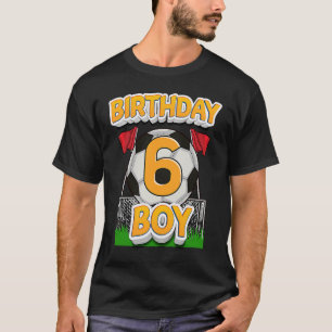 Camiseta Jugador de fútbol de 6 años de edad cumpleaños