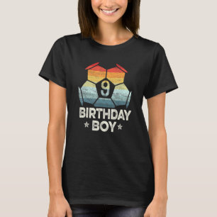 Camiseta Jugador de fútbol de 9 años Noveno cumpleaños Nove