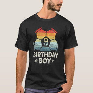Camiseta Jugador de fútbol de 9 años Noveno cumpleaños Nove