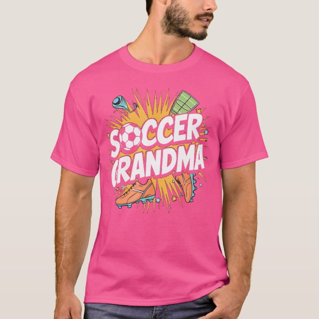 Camiseta Jugador de fútbol de abuela (Anverso)