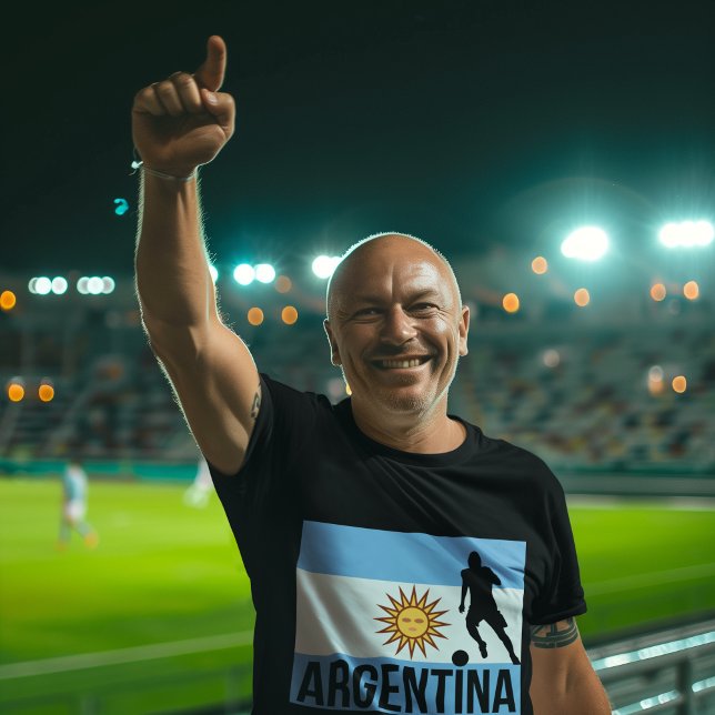 Camiseta Jugador de fútbol de bandera argentina usa el punt (Subido por el creador)