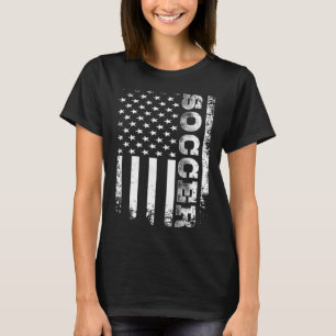 Camiseta Jugador de fútbol de bandera estadounidense