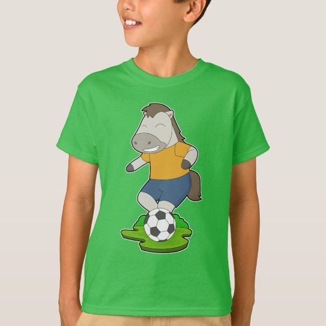 Camiseta Jugador de fútbol de caballos (Anverso)