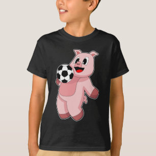 Camiseta Jugador de fútbol de cerdo