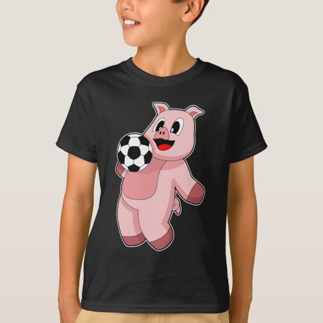 Camiseta Jugador de fútbol de cerdo (Anverso)