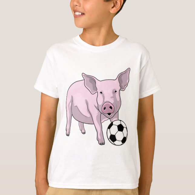 Camiseta Jugador de fútbol de cerdo (Anverso)