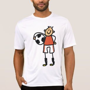 Camiseta Jugador de fútbol de figura de palo