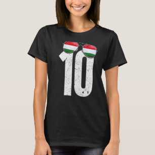 Camiseta Jugador de fútbol de Hungría número 10 Bandera hún